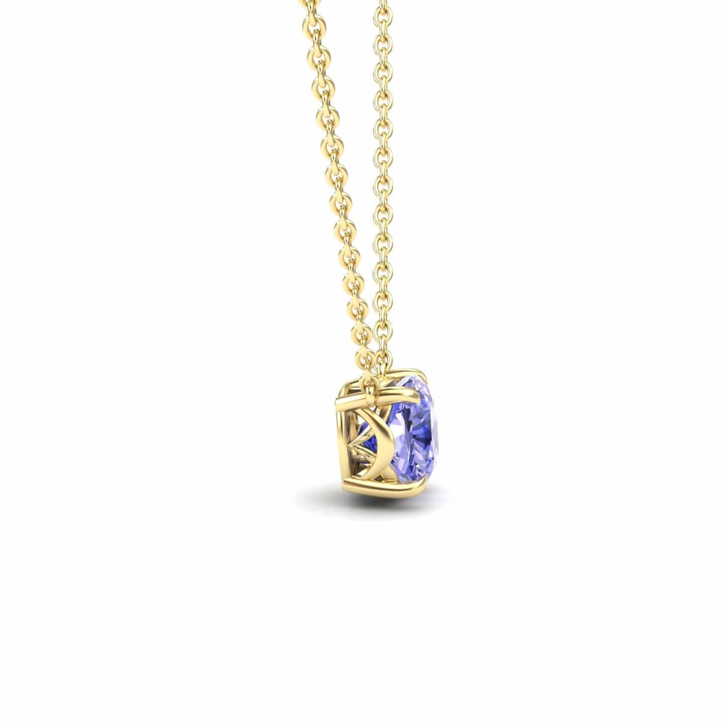 Tanzanite Solitaire Necklace - Breanna