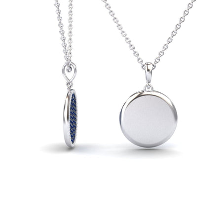 Blue Sapphire & Ruby Dual-Tone Necklace - Ciara