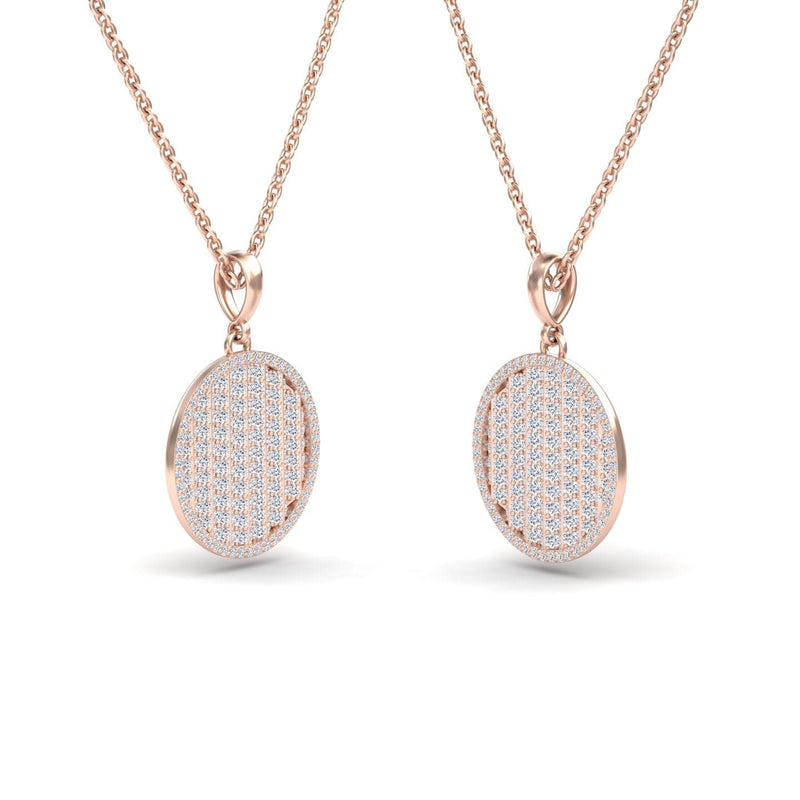 White Diamond Dual-Tone Necklace - Ciara