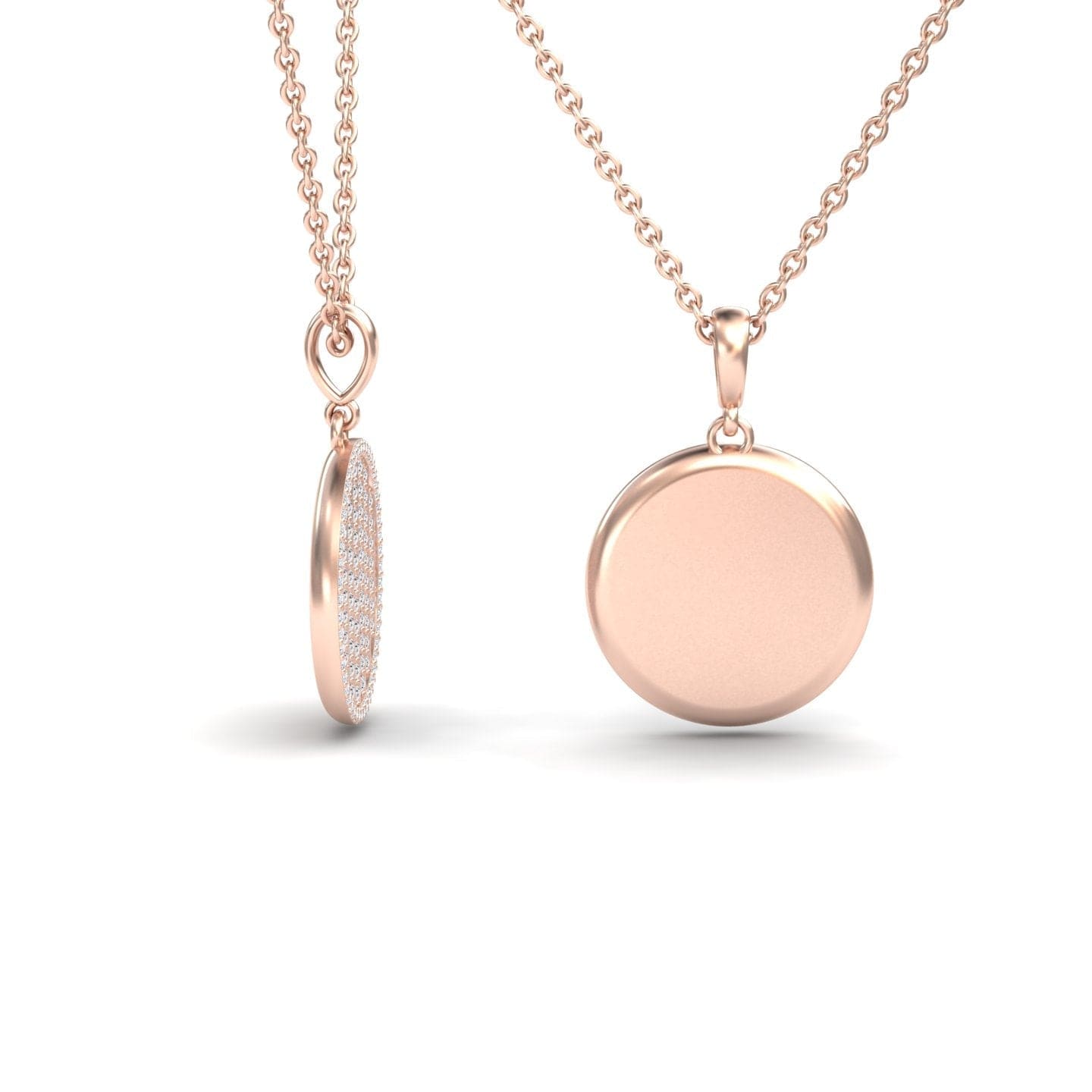 White Diamond Dual-Tone Necklace - Ciara