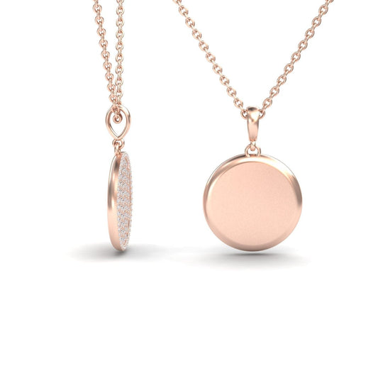 White Diamond Dual-Tone Necklace - Ciara
