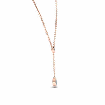 Aquamarine & Diamond Elegant Drop Necklace - Daniela
