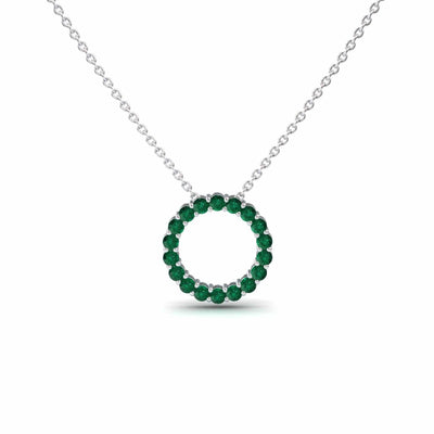 Emerald Circle Necklace