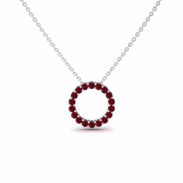 Ruby Circle Necklace - Ivanka