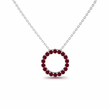 Ruby Circle Necklace - Ivanka