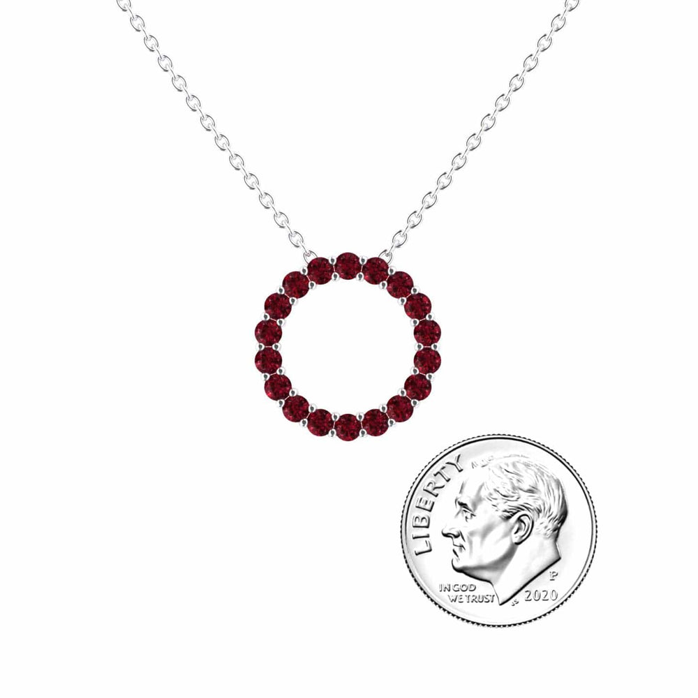 Ruby Circle Necklace - Ivanka