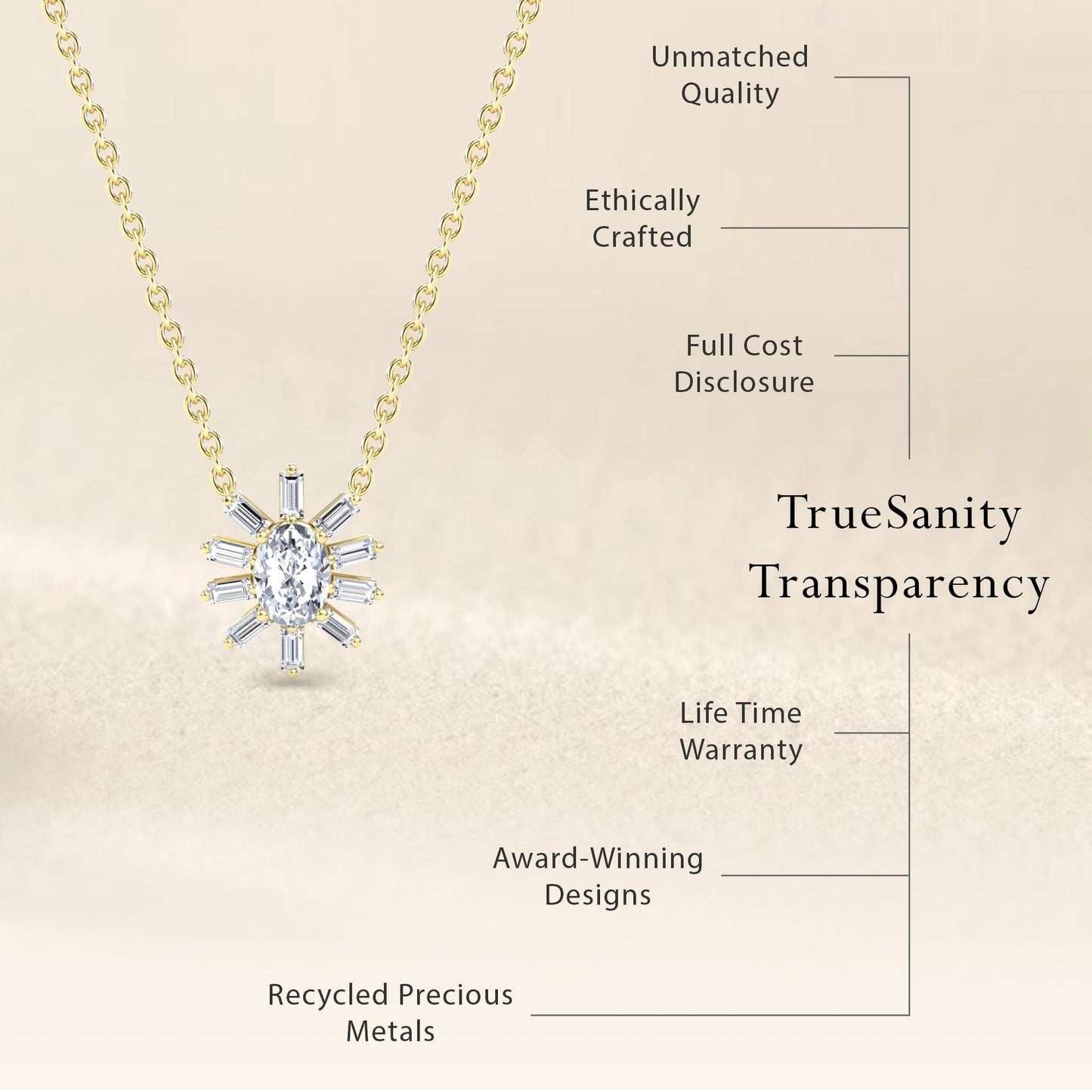Diamond Starburst Necklace - Laura