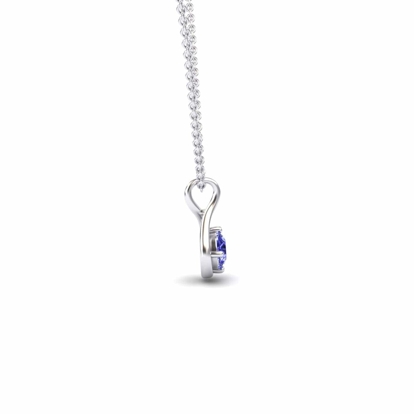 Tanzanite Infinity Teardrop Necklace - Paulina