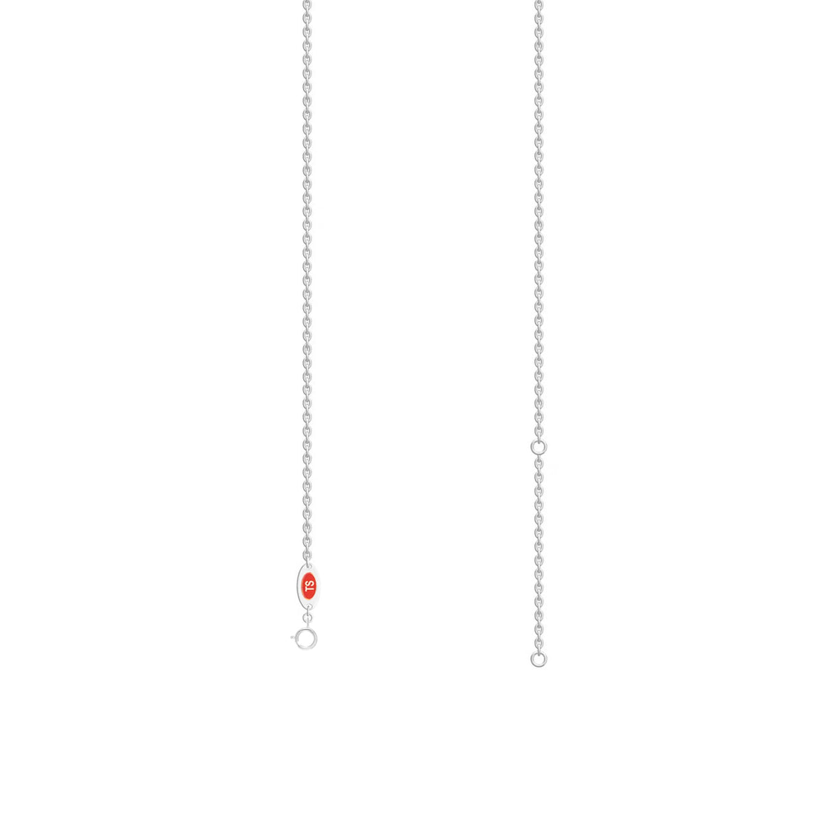 Roshni Lab Grown White Diamond Three Stone Drop Necklace