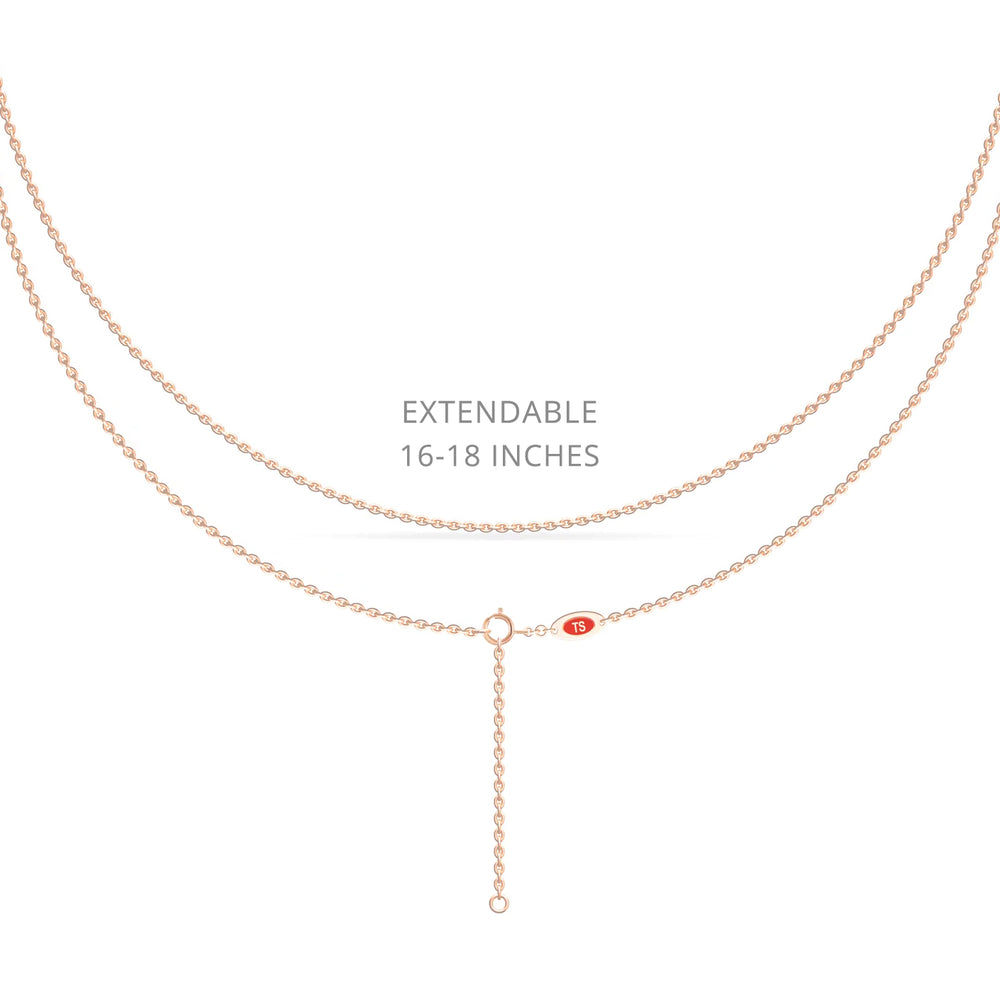 Roshni Lab Grown Ruby & Diamond Three Stone Drop Necklace