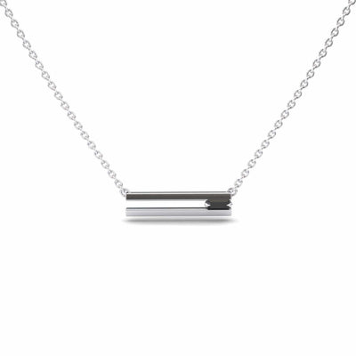 Black Diamond Bar Necklace