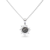 Black Diamond Sunflower Necklace - Haley