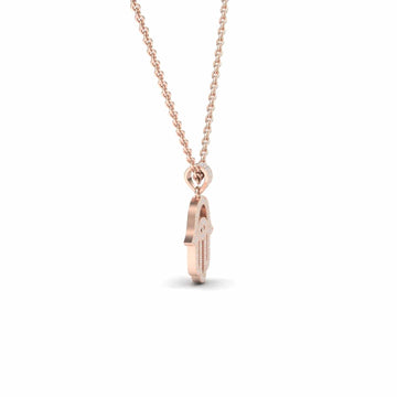 White Diamond Hamsa Necklace - Irene