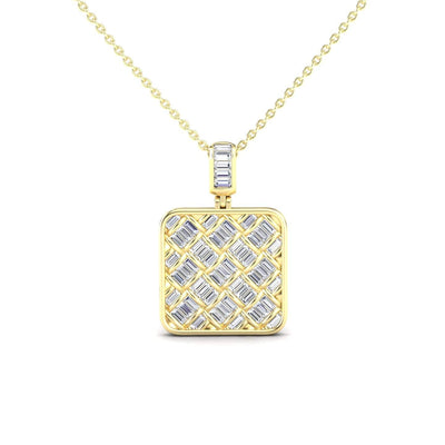 Lab Grown White Diamond Lattice Necklace