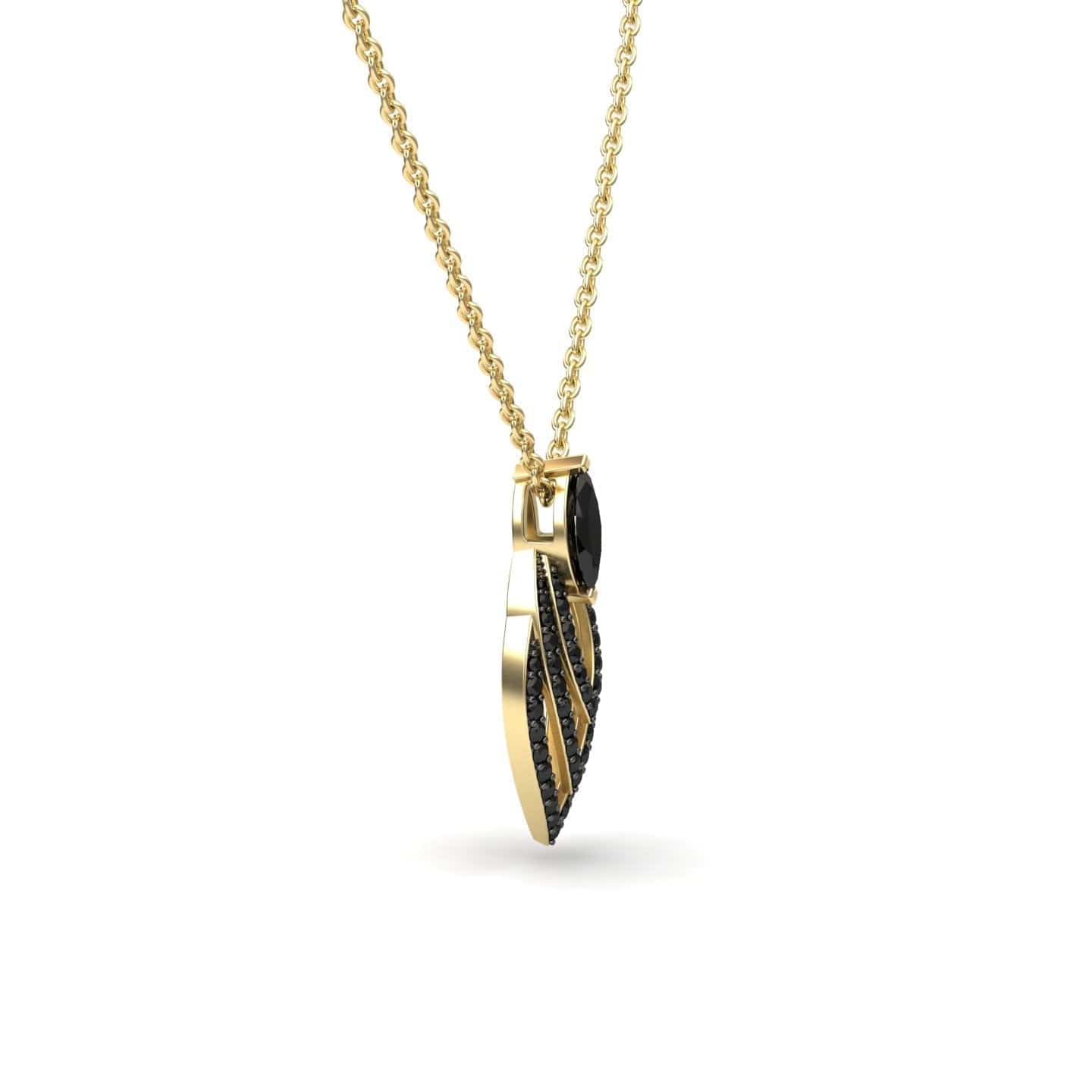 Black Diamond Layered Necklace - Salma