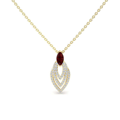 Ruby & Diamond Layered Necklace