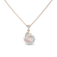 White Diamond Swirl Necklace - Caoimhe