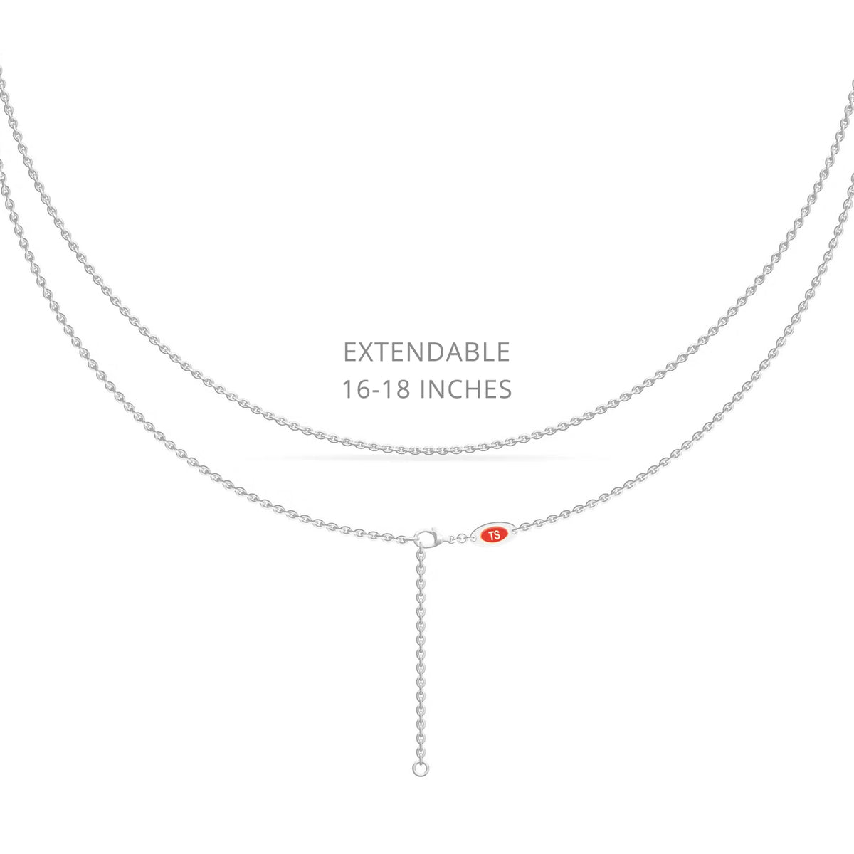 White Diamond Heart Filigree Necklace - Emilia