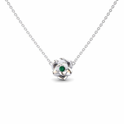Emerald Bloom Floral Necklace
