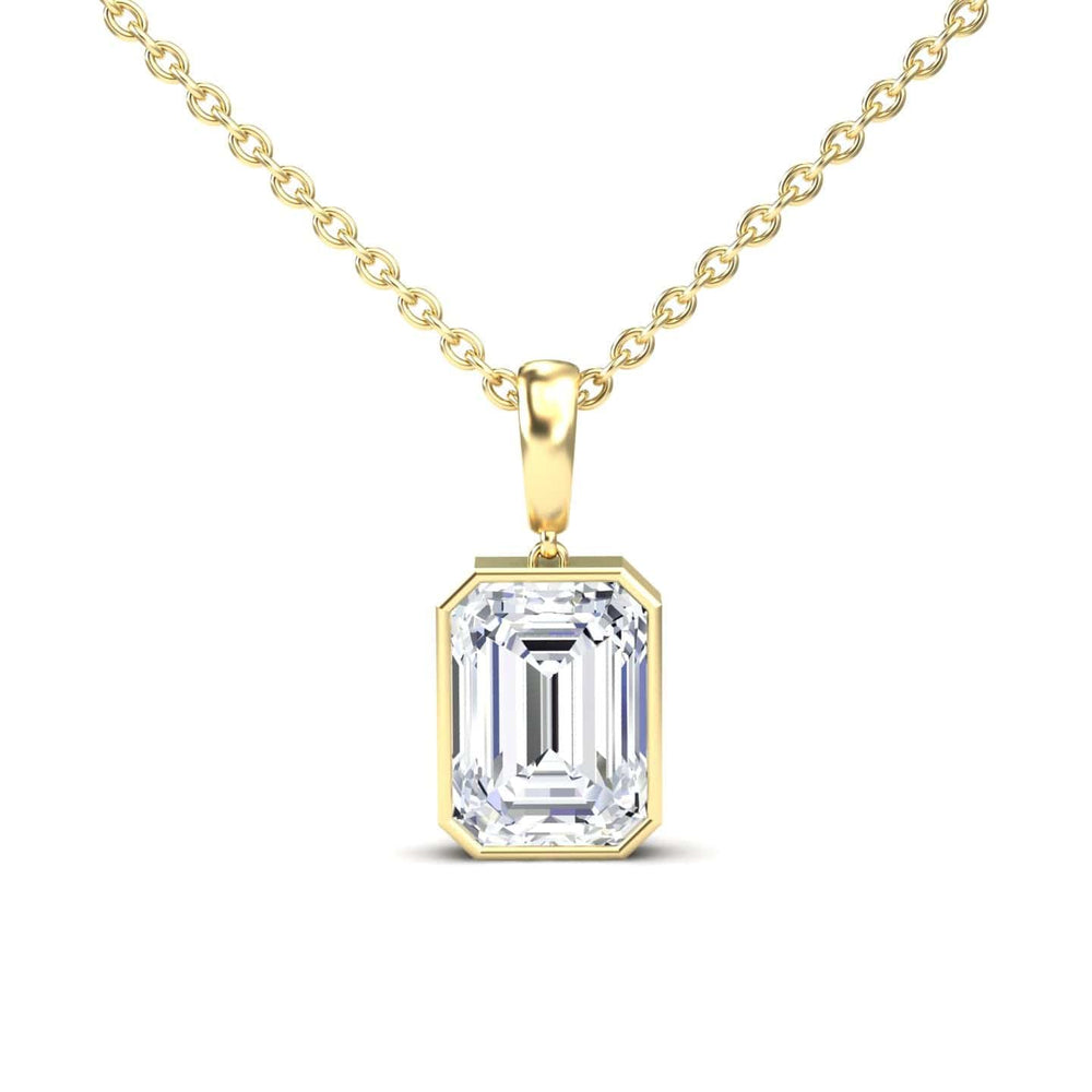 Lab Grown Moissanite Solitaire Necklace - Jovana