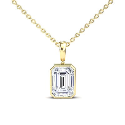 Lab Grown Moissanite Solitaire Necklace