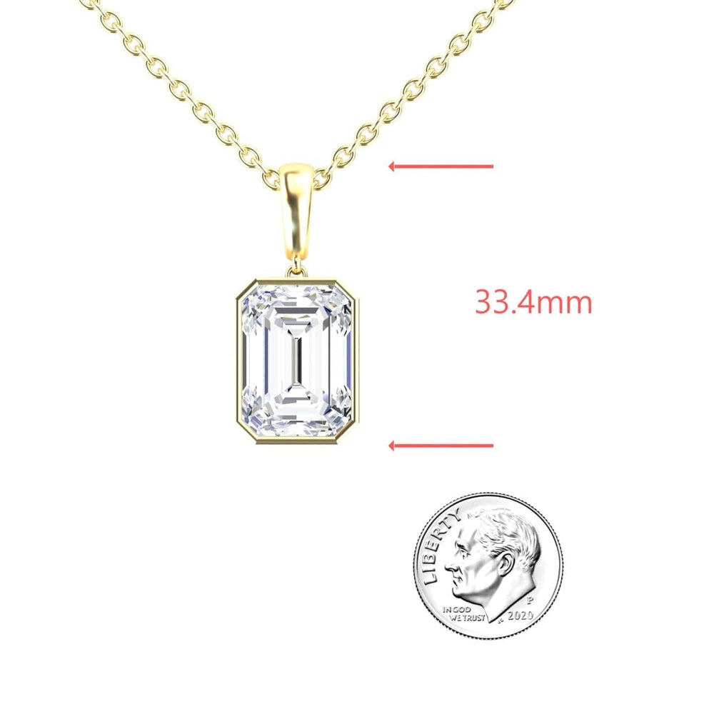 Lab Grown Moissanite Solitaire Necklace - Jovana