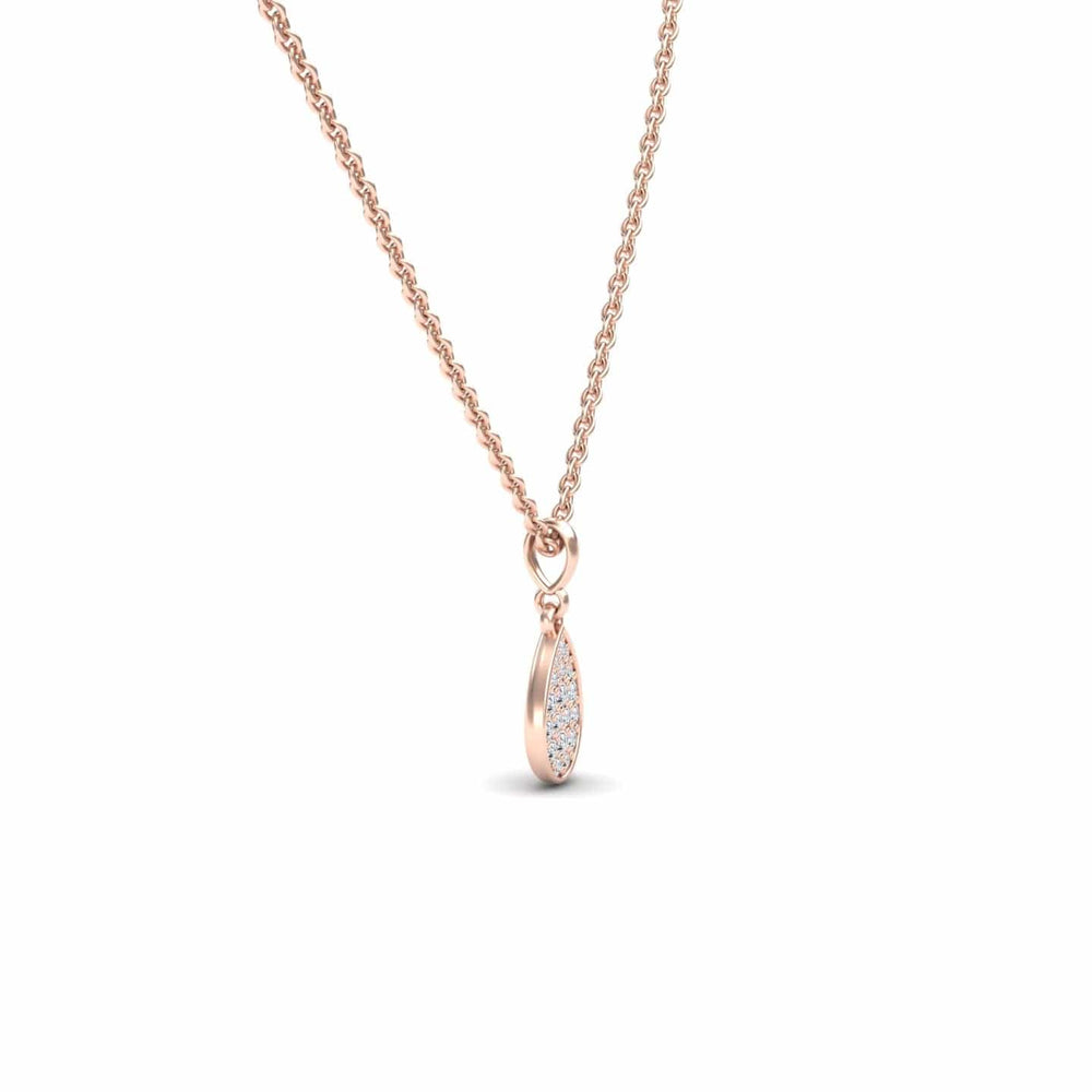 White Diamond Teardrop Necklace - Isabela