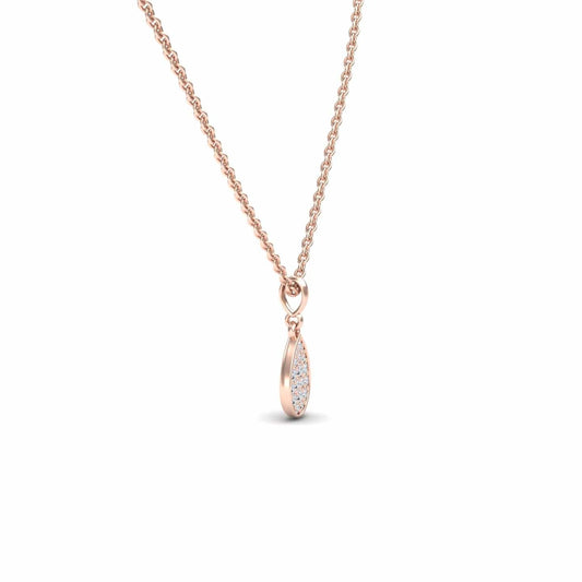 White Diamond Teardrop Necklace - Isabela