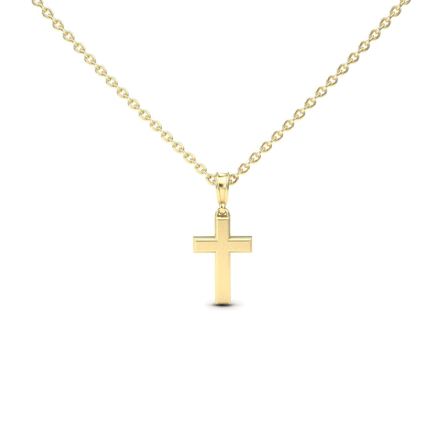 Minimalist Gold Cross Necklace - Delilah