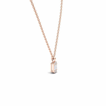 White Diamond Modern Cluster Necklace - Esther