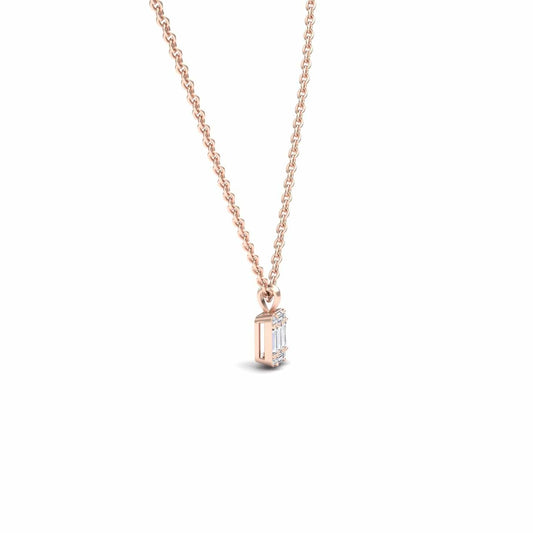 White Diamond Modern Cluster Necklace - Esther