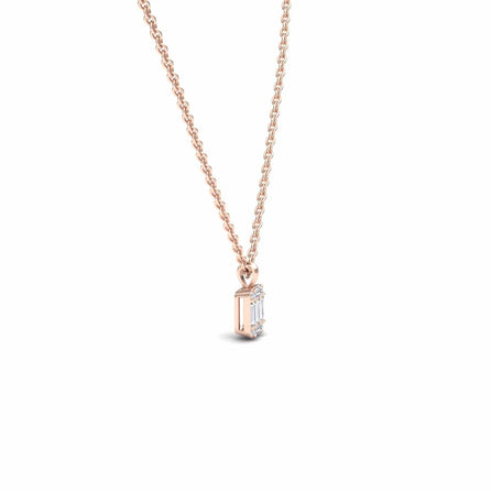 White Diamond Modern Cluster Necklace - Esther