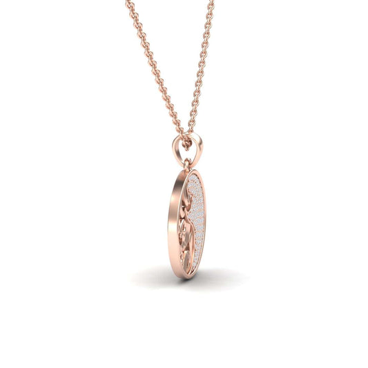 White Diamond Sea Wave Necklace - Vidya