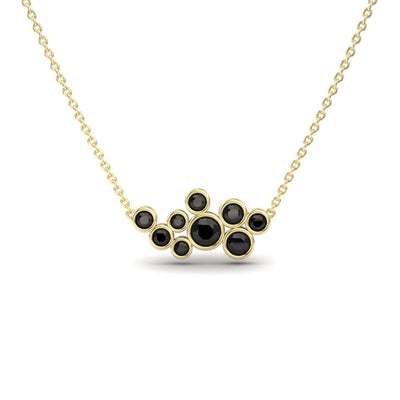 Black Diamond Bubble Necklace