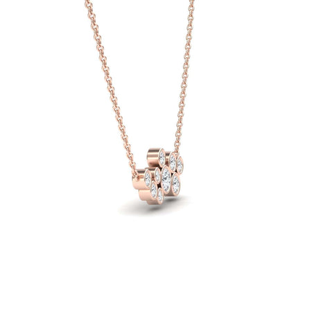 White Diamond Bubble Necklace - Harini