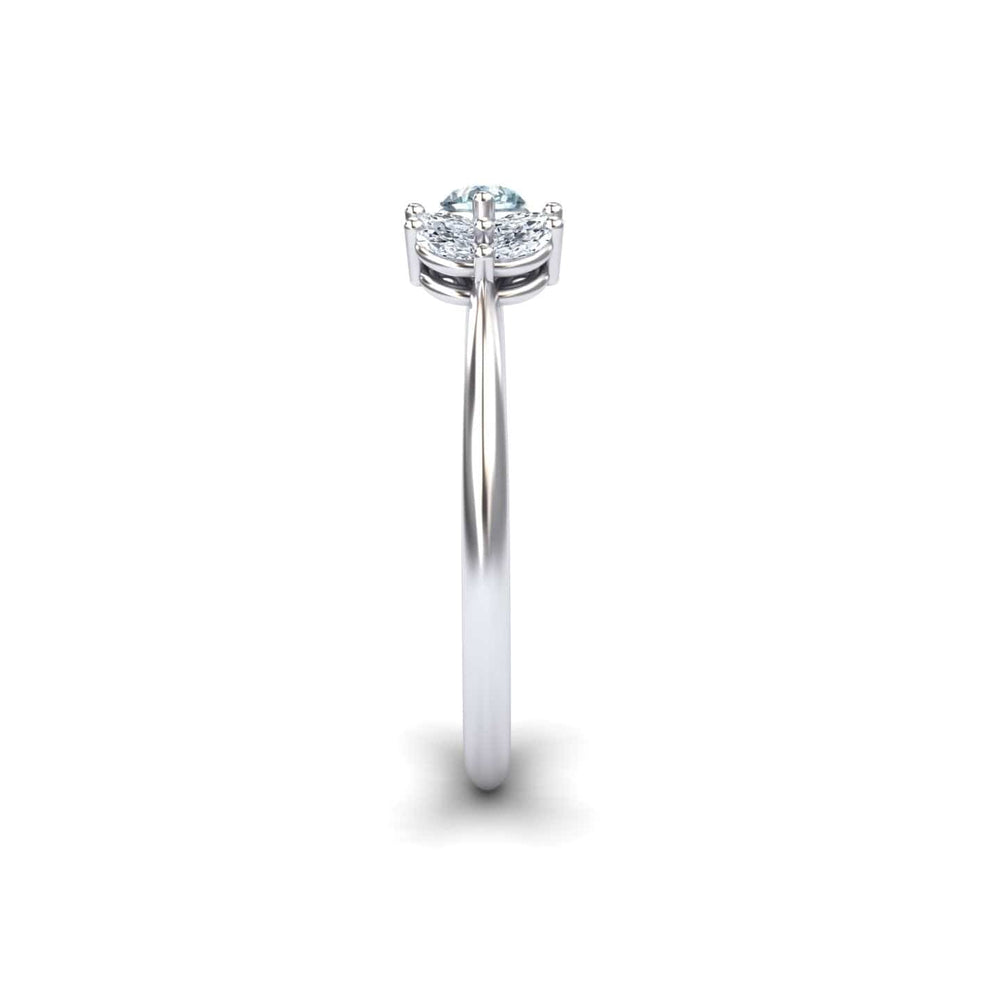 Aquamarine & Diamond Fancy Ring - Julia