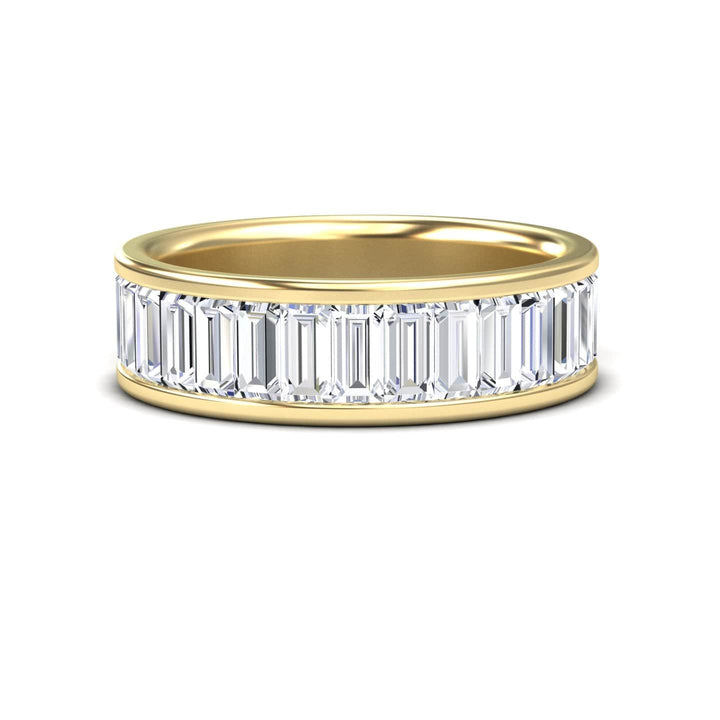 White Diamond Channel-Set Eternity Band - Kyra