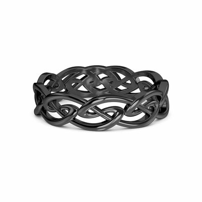 Intricate Celtic Knot Wedding Band