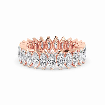 White Diamond Modern Eternity Band - Alaina