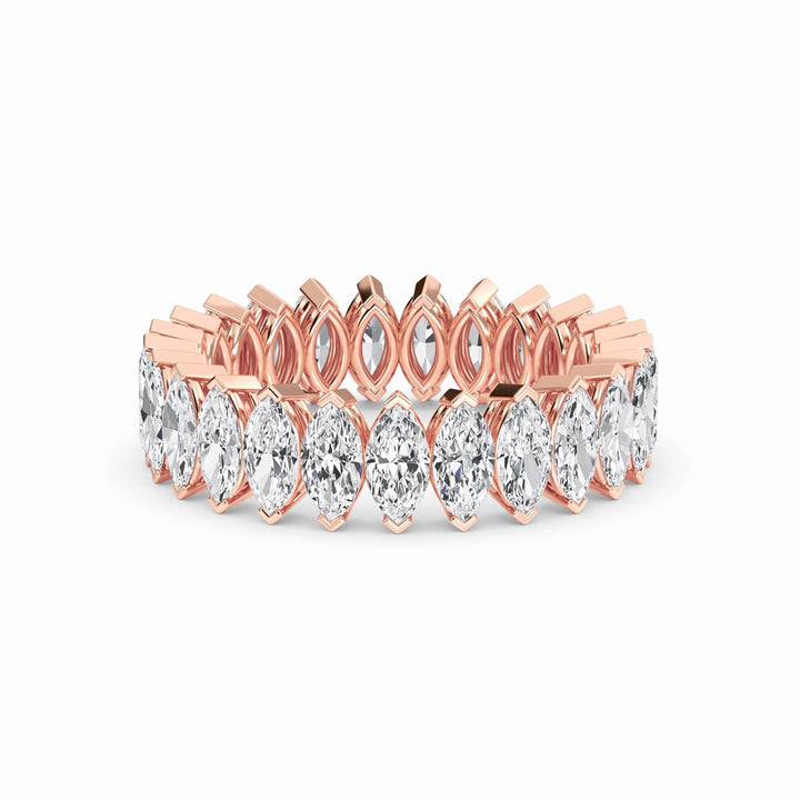 White Diamond Modern Eternity Band - Alaina