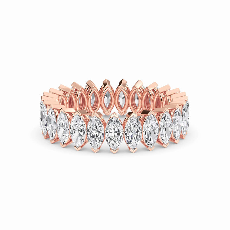 White Diamond Modern Eternity Band - Alaina
