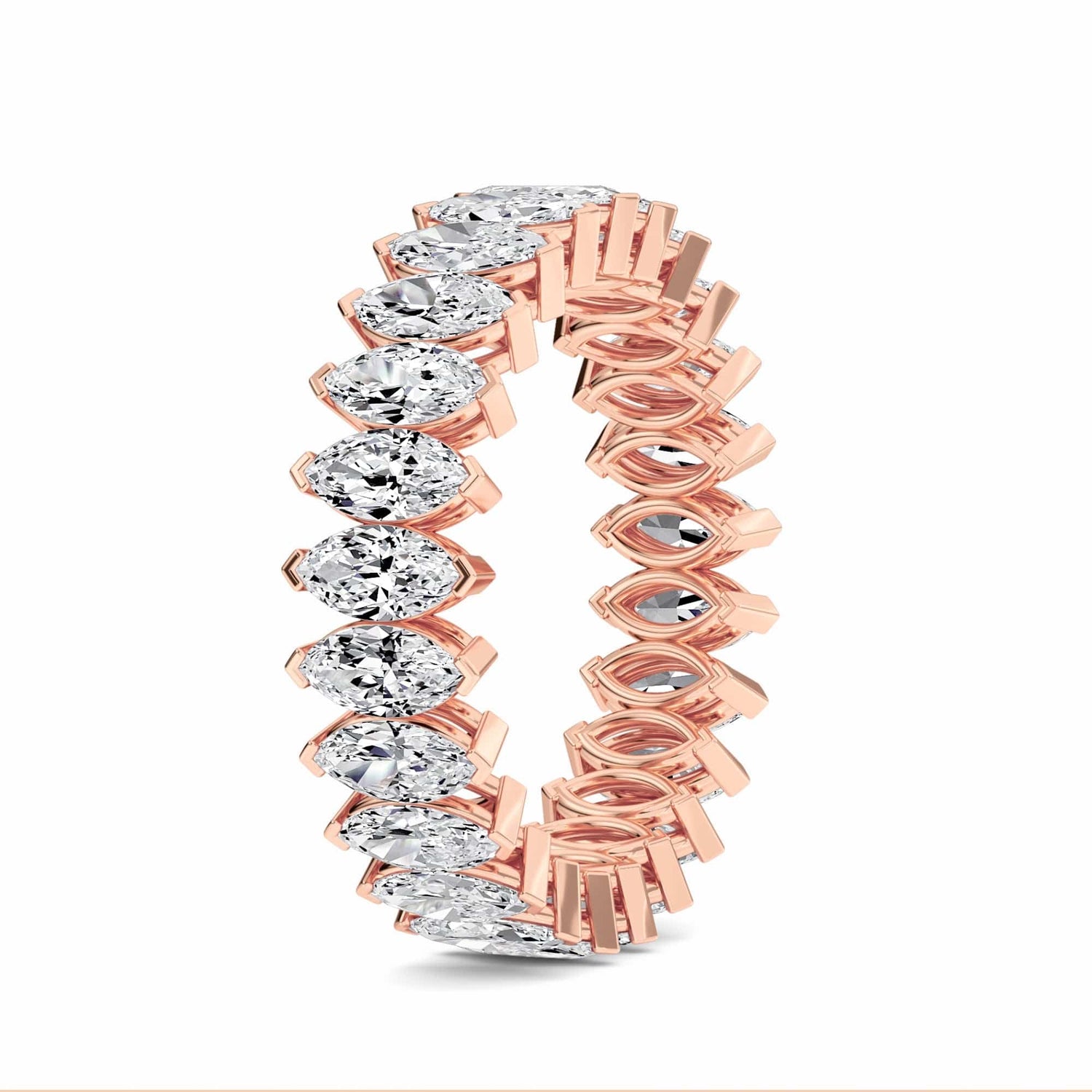 White Diamond Modern Eternity Band - Alaina