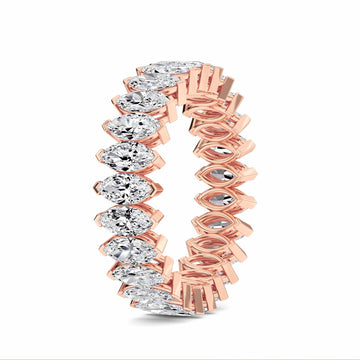 White Diamond Modern Eternity Band - Alaina