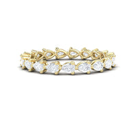 White Diamond Eternity Band Ring - Nikita