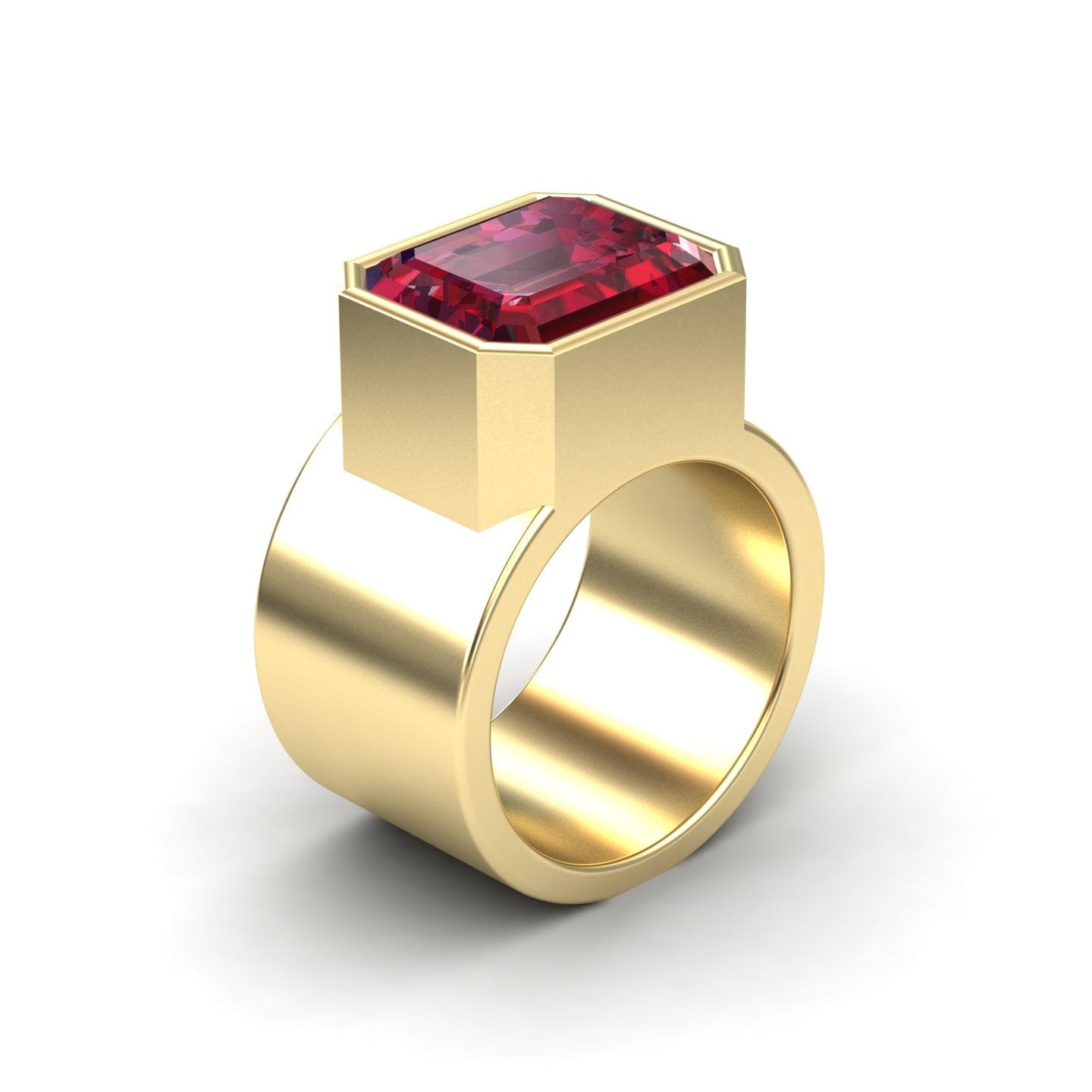 Lab Grown Ruby Statement Ring - Aparna
