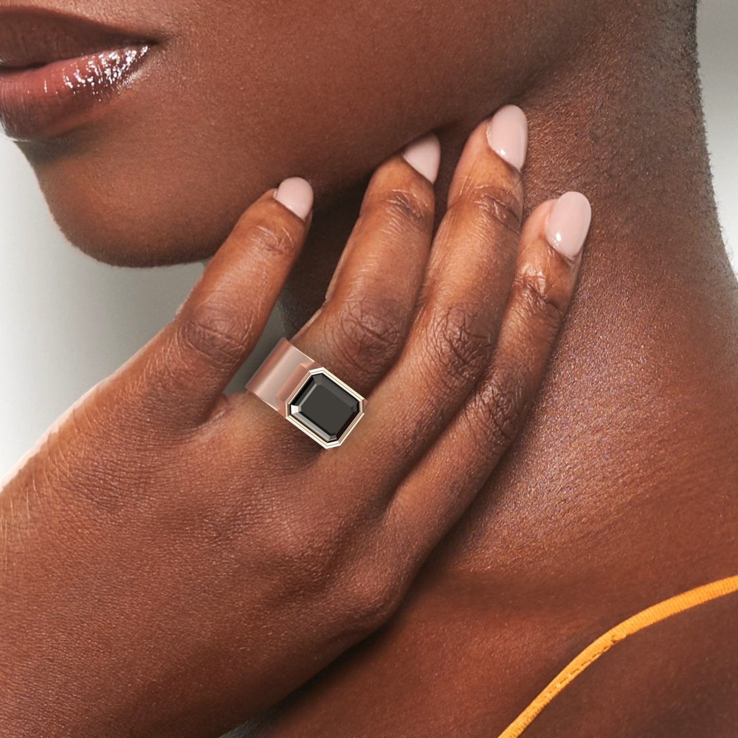 Black Onyx Statement Ring - Aparna