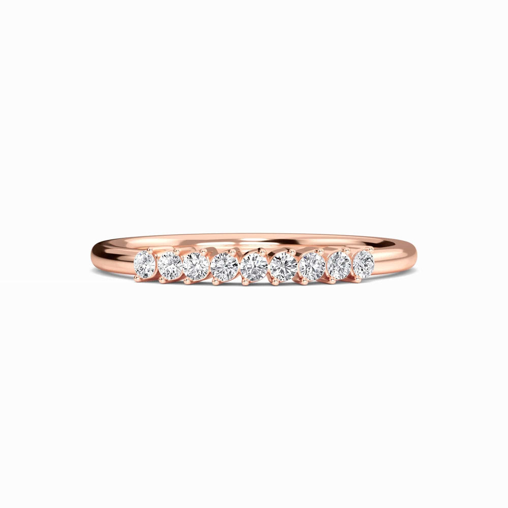 Floating Diamond Half Eternity Ring - Cora