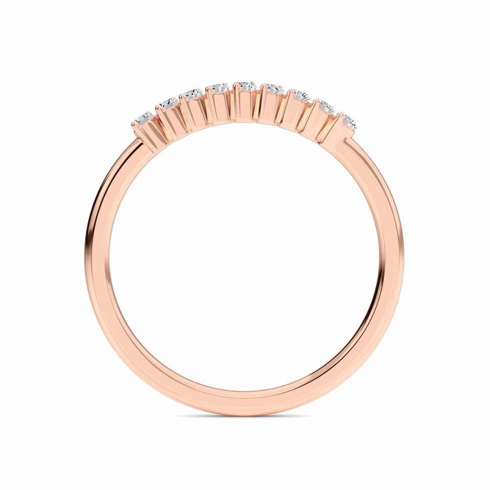 Floating Diamond Half Eternity Ring - Cora