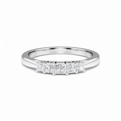 Diamond Prong Set Half Eternity Ring