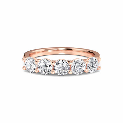 Classic 5-Stone Diamond Anniversary Band